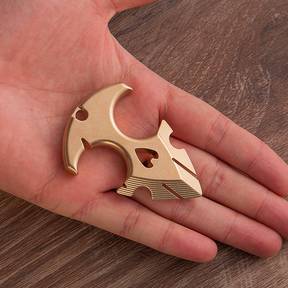2025 New Argus Full Brass Self Defense Push Dagger Knuckles Brass Knuckles - Tophatter Daily Deals