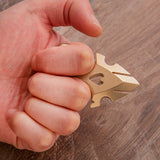 2025 New Argus Full Brass Self Defense Push Dagger Knuckles Brass Knuckles - Tophatter Daily Deals
