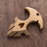 2025 New Argus Full Brass Self Defense Push Dagger Knuckles Brass Knuckles - Tophatter Daily Deals