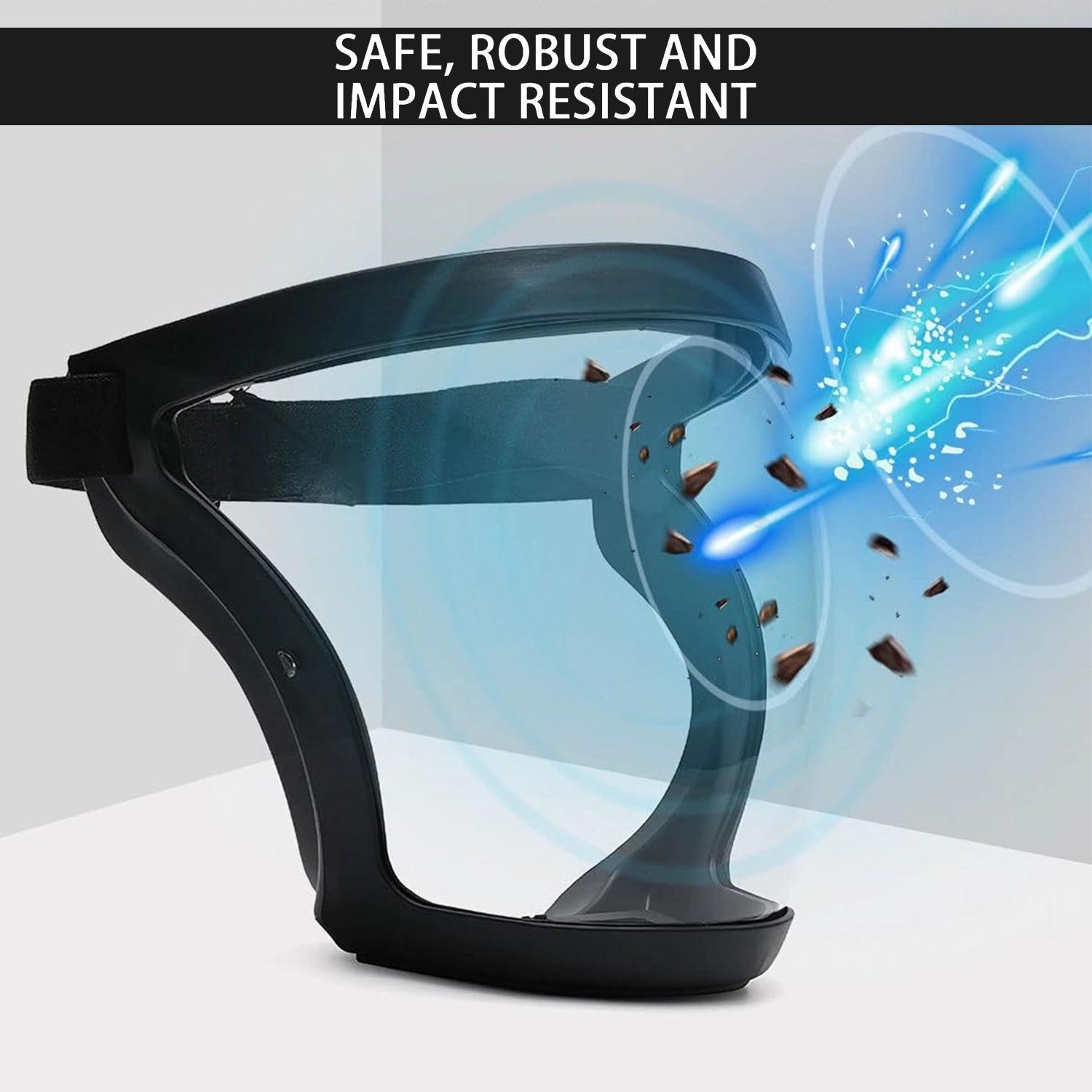 Face Protection Shield - Anti-fog Full Face Shield Protective Head Cover Transparent Safety Mask UK - Tophatter Daily Deals