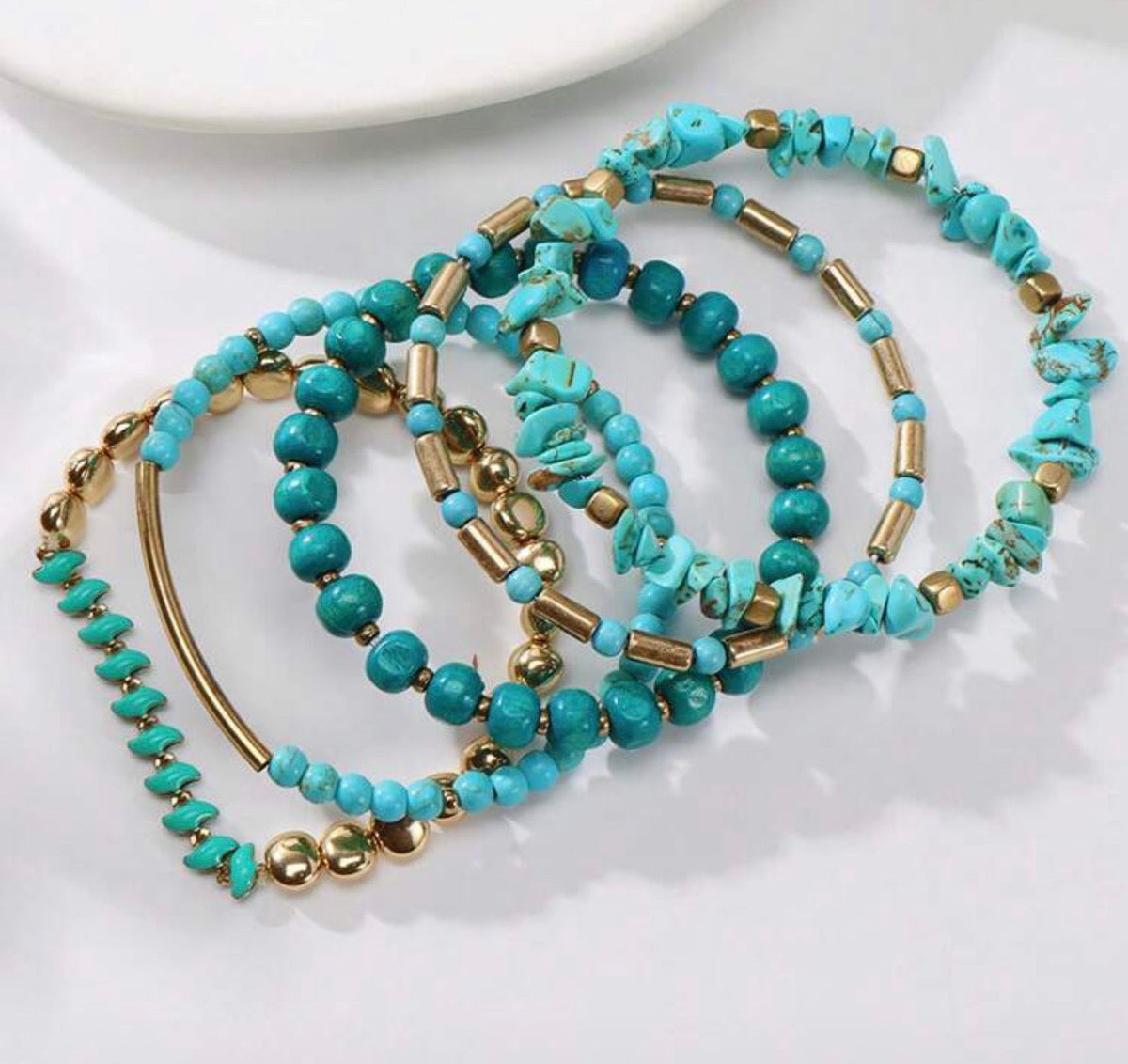 Beautiful Colorful Stacking Bracelet Set Bracelets - Tophatter Daily Deals