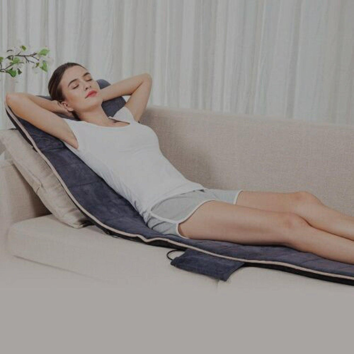 Full Body Massage Mat UK - Massage Mat with Heating, Massage Pad with 10 Vibrating Motors Health & Beauty - Tophatter Daily Deals