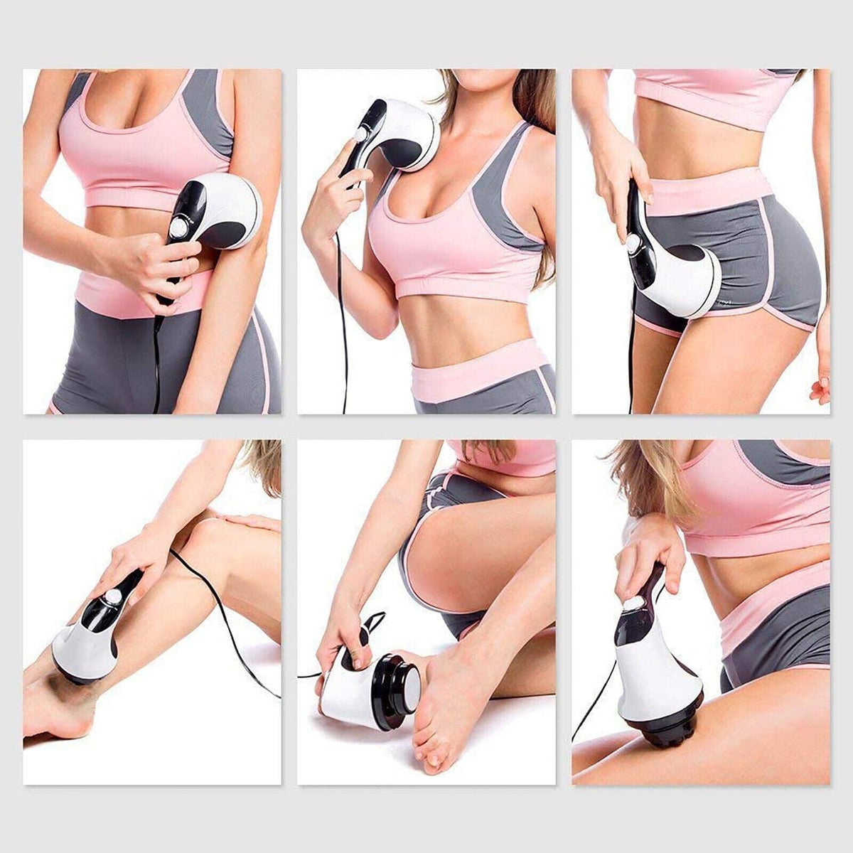 Full Body Massager Machine - Electric Massager Body Slimming Set Massage Neck Shoulder Arm Back Leg Foot Fat Health Care - Tophatter Daily Deals