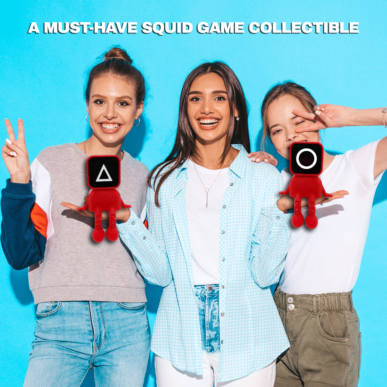 Squid Game Guard Toy Set - Articulated 3D Printed Action Figures (Set of 3) Sports Toys - Tophatter Daily Deals