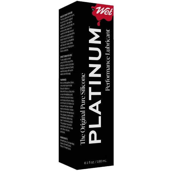 Wet Platinum Luxury Silicone Lubricant – 6.1oz Silicone Lubricant > Lube > Silicone - Tophatter Daily Deals