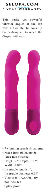 G Wow Pink – Flexible 7-Speed G-Spot Vibrator > Sex Toys For Ladies > G-Spot Vibrators - Tophatter Daily Deals