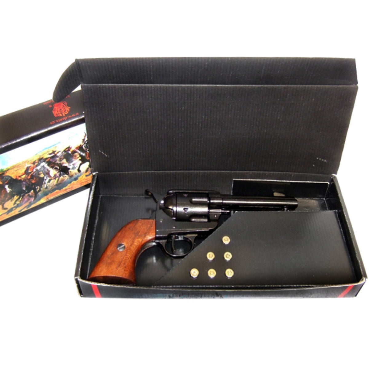 Colt Single Action Army "Quickdraw" (Black) Gift Set with Dummy Rounds Replica Firearm - Tophatter Daily Deals