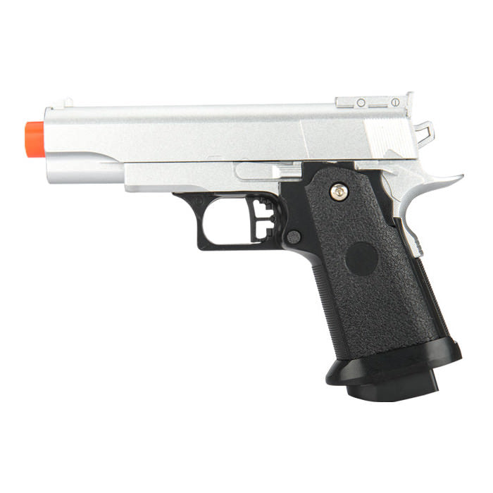 Galaxy G10S Full Metal Silver Spring 1911 Airsoft Pistol - TOPHATTER'S ARMORY DEALS Collectible Weapons - Tophatter Daily Deals