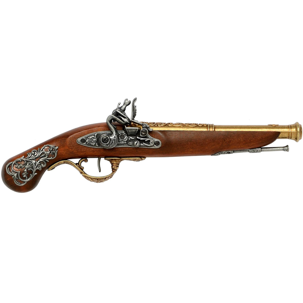 English Flintlock Duelling Pistol - 18th century (Gold) Pistol Replica - Tophatter Daily Deals