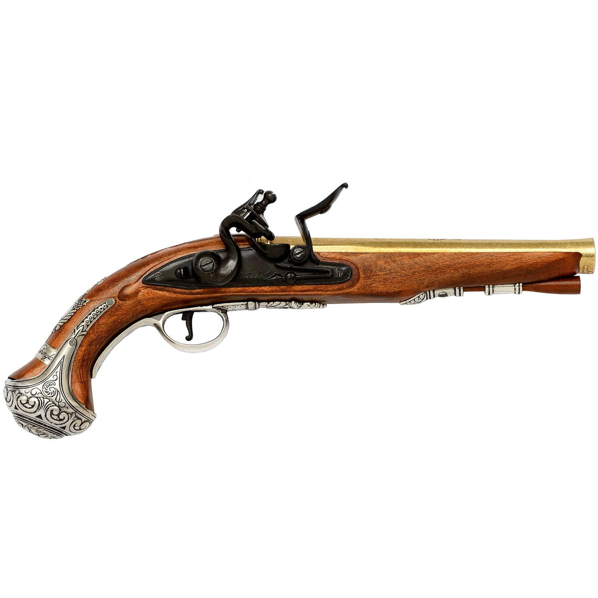 George Washington's Commander Flintlock - Made In England 18th Century Pistol Replica - Tophatter Daily Deals