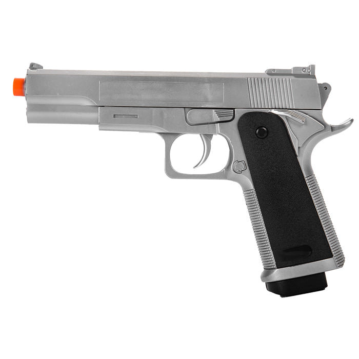 G153S M1911 Airsoft Spring Pistol Handgun Silver 1911 - Tophatter's Guns'N'Weapons Store - FREE SHIPPING Collectible Weapons - Tophatter Daily Deals
