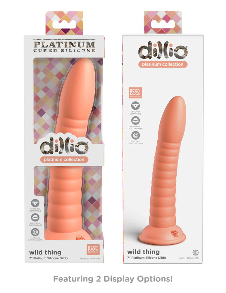 Dillio Platinum Wild Thing Peach 17.8 Centimeter Dong > Dildos > Neutral Dildos - Tophatter Daily Deals