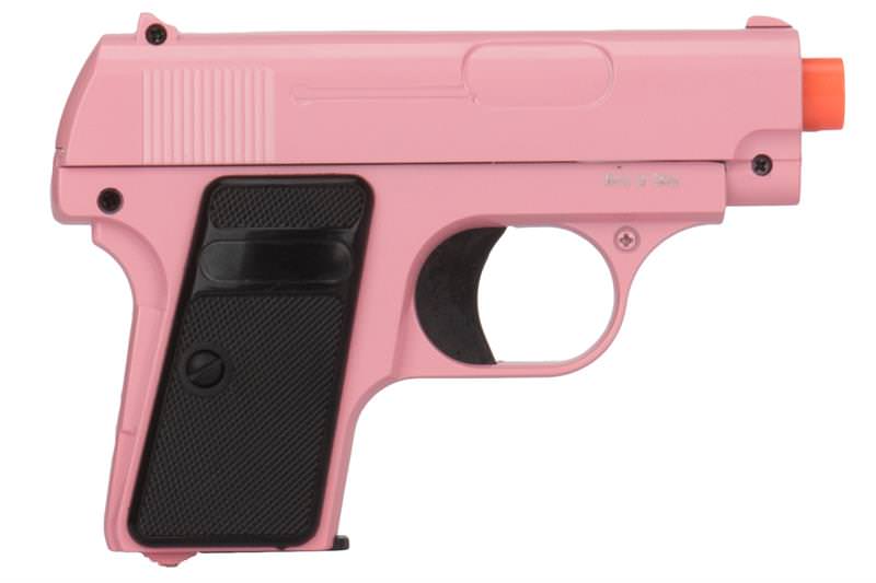 G1 Model Full Metal Spring Compact Airsoft Pistol Pink Handgun - Tophatter's Guns'N'Weapons Store Collectible Weapons - Tophatter Daily Deals