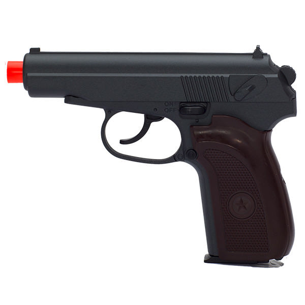 G29W Metal Spring Airsoft Pistol in Black & Wood. Shoots 245 FPS - Tophatter's Army Products & Self Defense Collectible Weapons - Tophatter Daily Deals