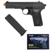 G33 Full Metal Military Airsoft Spring Pistol Hand Gun 8" Overall - TOPHATTER'S ARMORY DEALS Collectible Weapons - Tophatter Daily Deals
