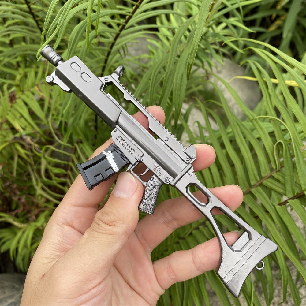 Metal G36K Miniature Black Burst Rifle 15.5CM/6.1" - Tophatter Daily Deals