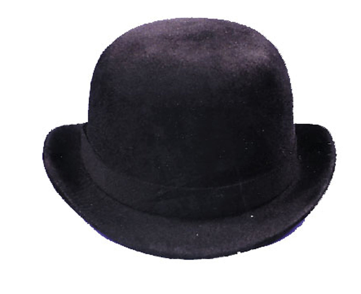 Derby Hat Black Felt Halloween Hats & Headpieces - Tophatter Daily Deals