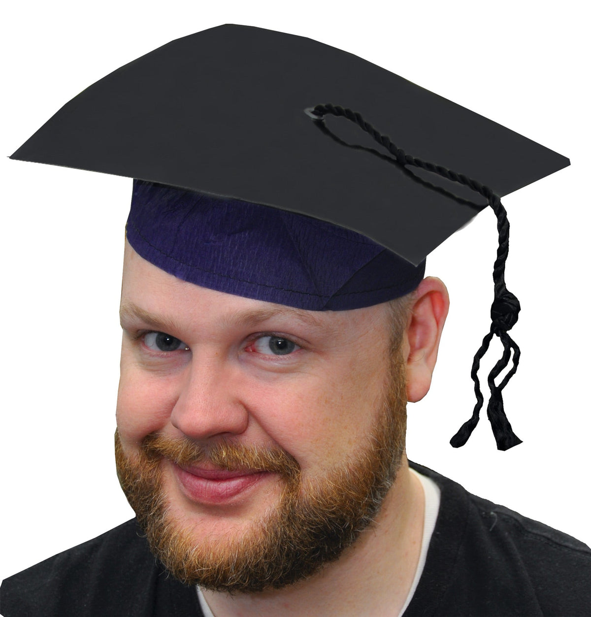 Black Cardboard Graduate Cap with Tassel Halloween Hats & Headpieces - Tophatter Daily Deals