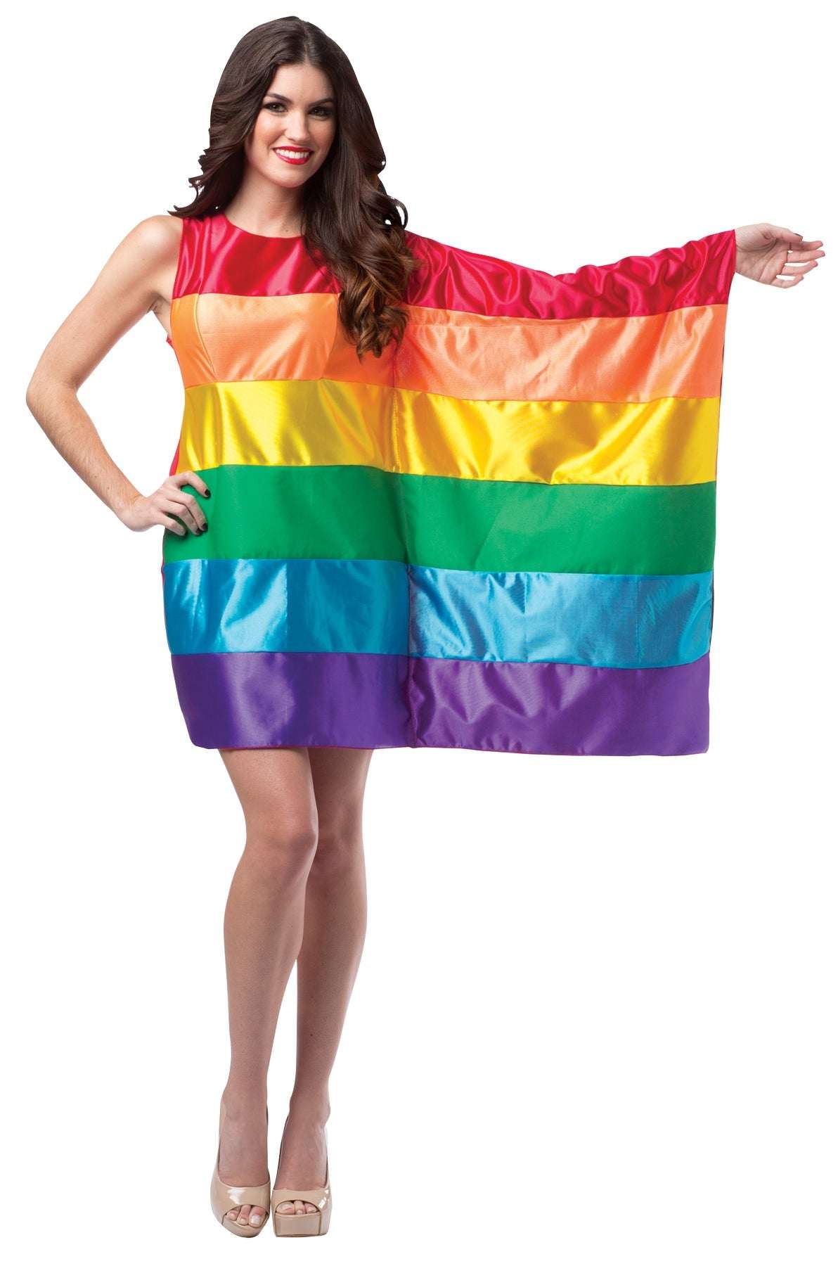 Women's Flag Dress Rainbow Halloween Costume Sets - Tophatter Daily Deals