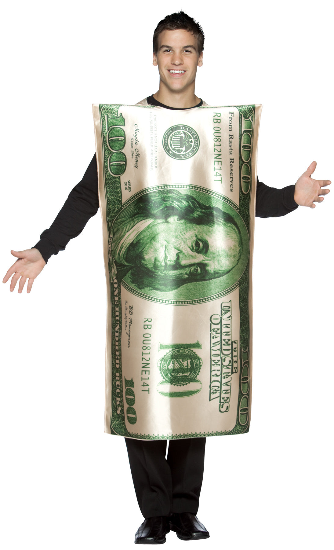 100 Dollar Bill Costume Halloween Costume Sets - Tophatter Daily Deals