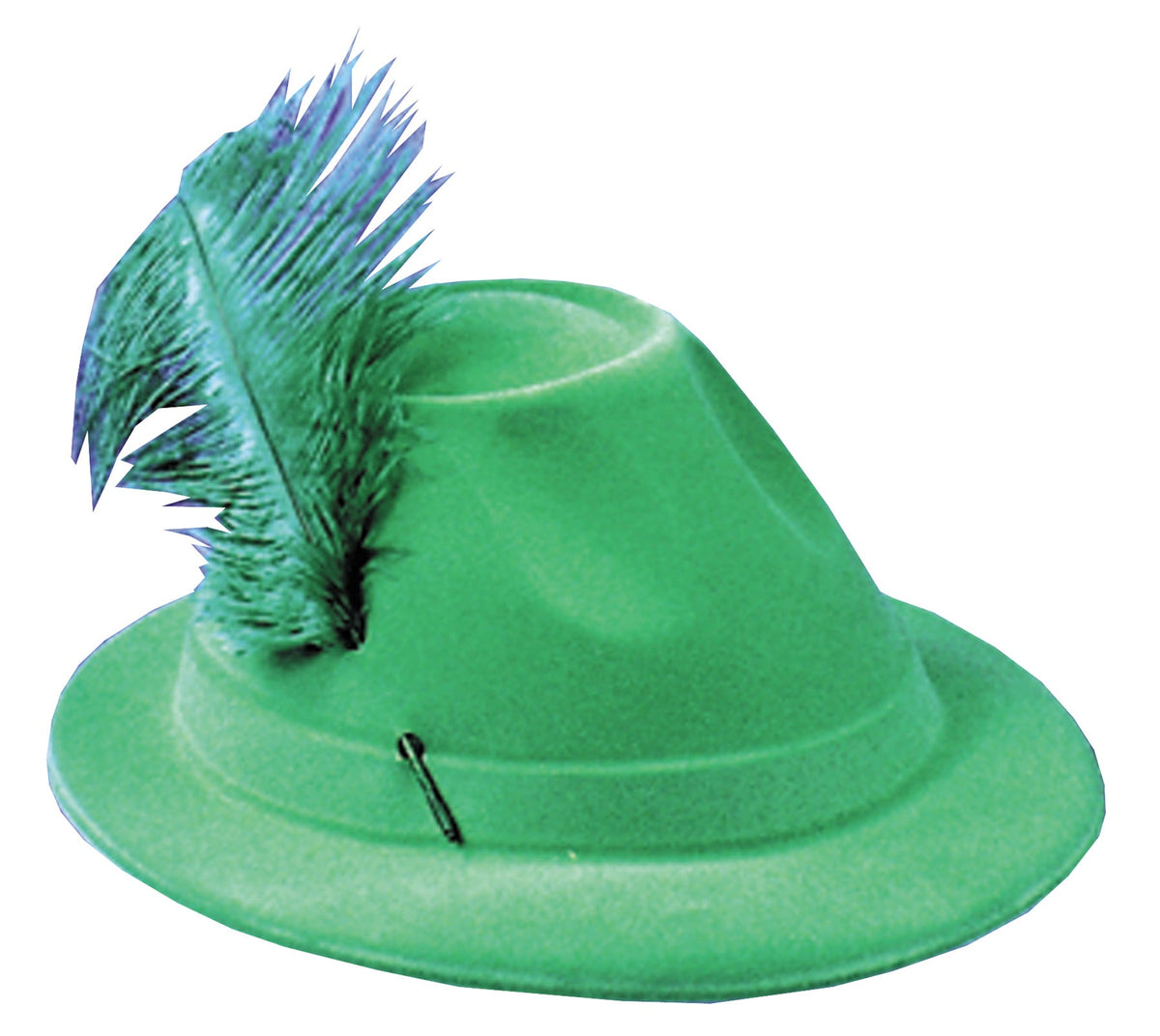 Hat Alpine Green with Feather Halloween Hats & Headpieces - Tophatter Daily Deals