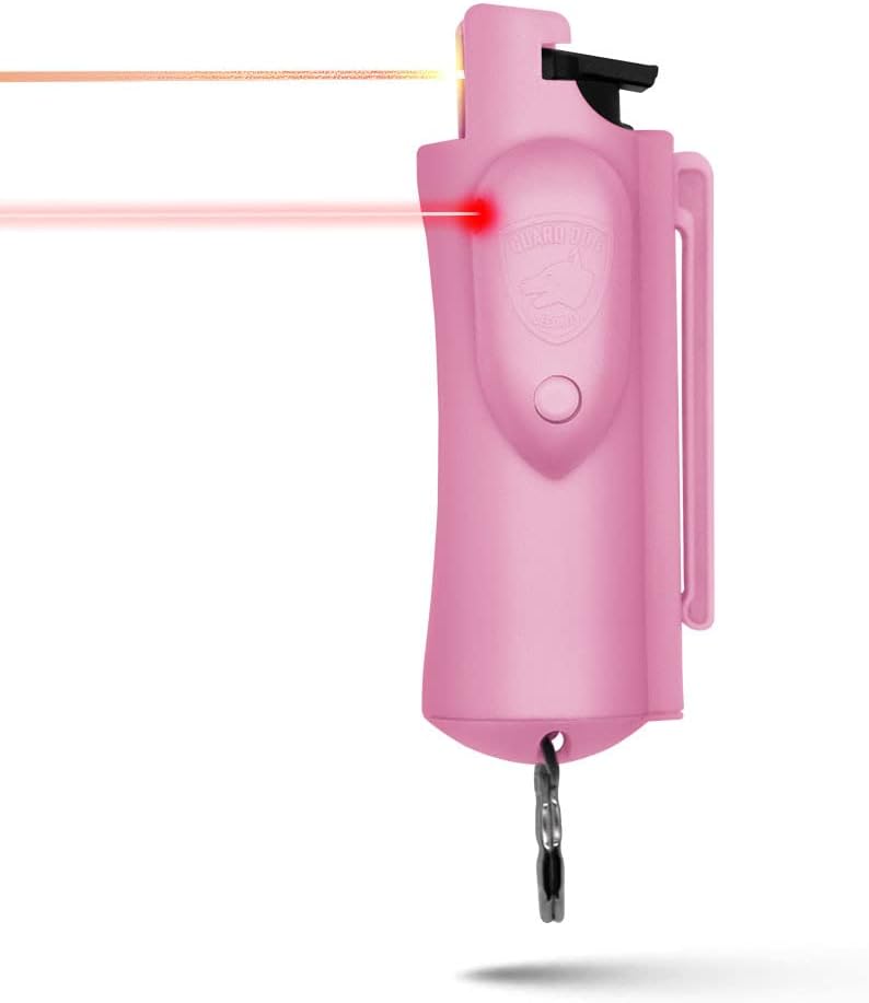 Guard Dog Security Accufire Keychain Pepper Spray with Laser Sight - Tophatter's Guns'N'Weapons Store Collectible Weapons - Tophatter Daily Deals