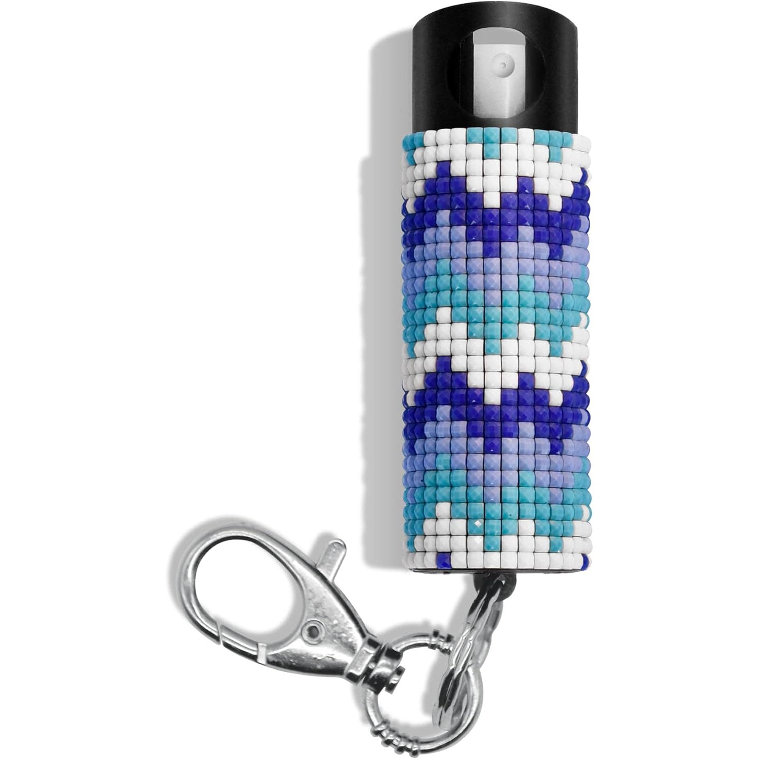 Bling It On Key Ring Self Defense Pepper Spray Mosaic Jeweled Cary Case - Tophatter's Guns'N'Weapons Store Collectible Weapons - Tophatter Daily Deals