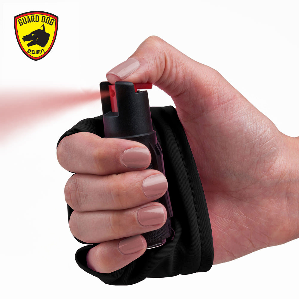InstaFire Personal Defense Pepper Spray 1/2 oz With Activewear Hand Sleeve - TOPHATTER'S ARMORY DEALS Collectible Weapons - Tophatter Daily Deals