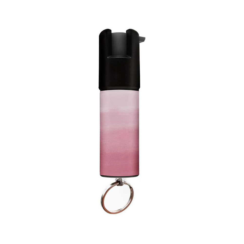 Pink Ombre Keychain Mini Pepper Spray for Self Defense - Safety Twist Top to Prevent Accident Collectible Weapons - Tophatter Daily Deals