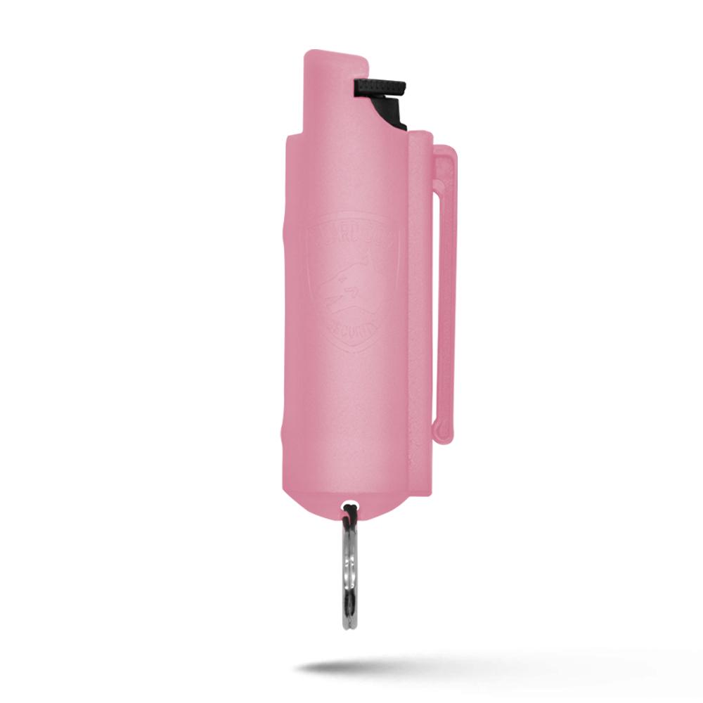 Light Pink Hard Case Personal Defense Pepper Spray Keychain With Belt Clip - Tophatter's Inc. Weapons Store Online Collectible Weapons - Tophatter Daily Deals