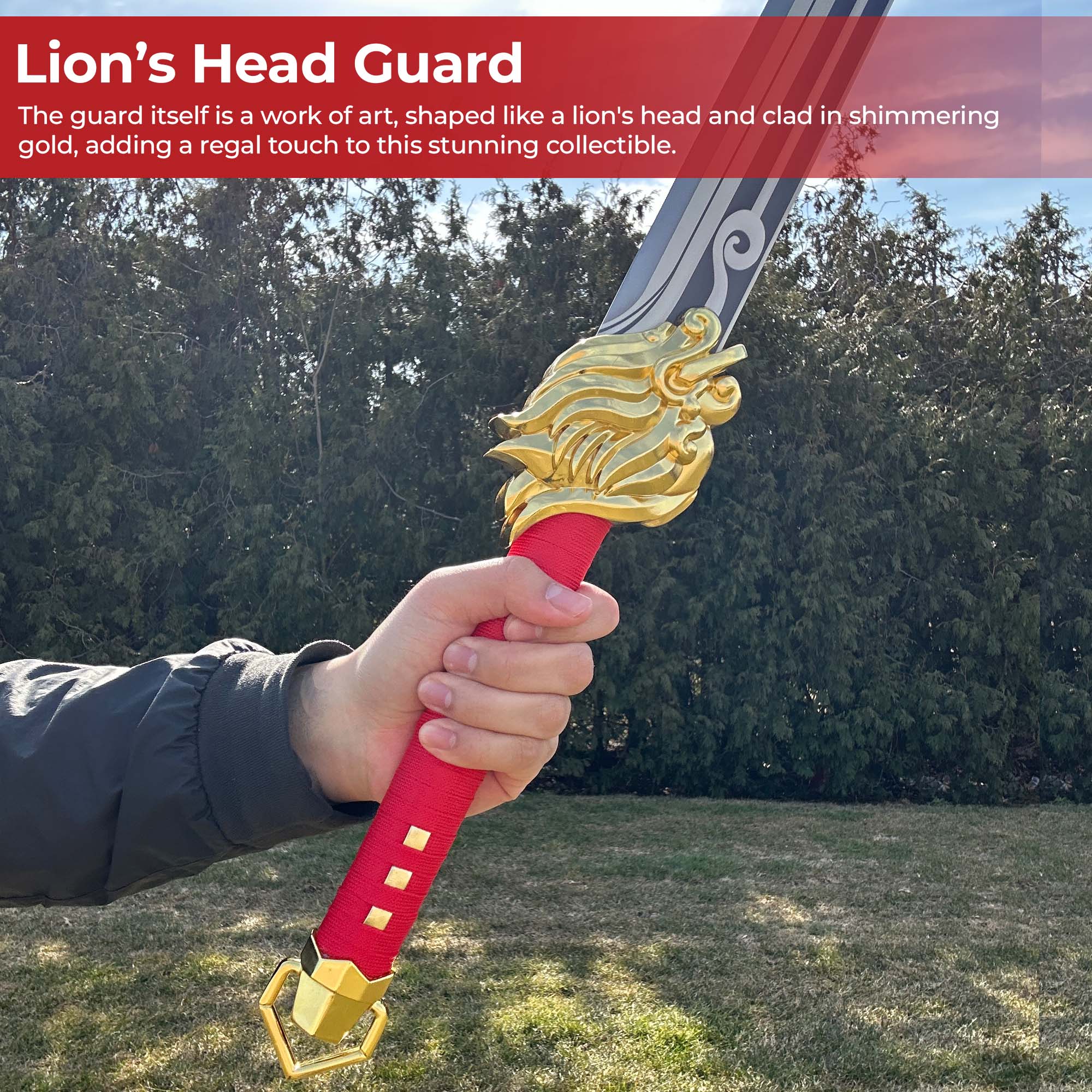 Genshin Impact Lions Roar Replica Sword Swords - Tophatter Daily Deals