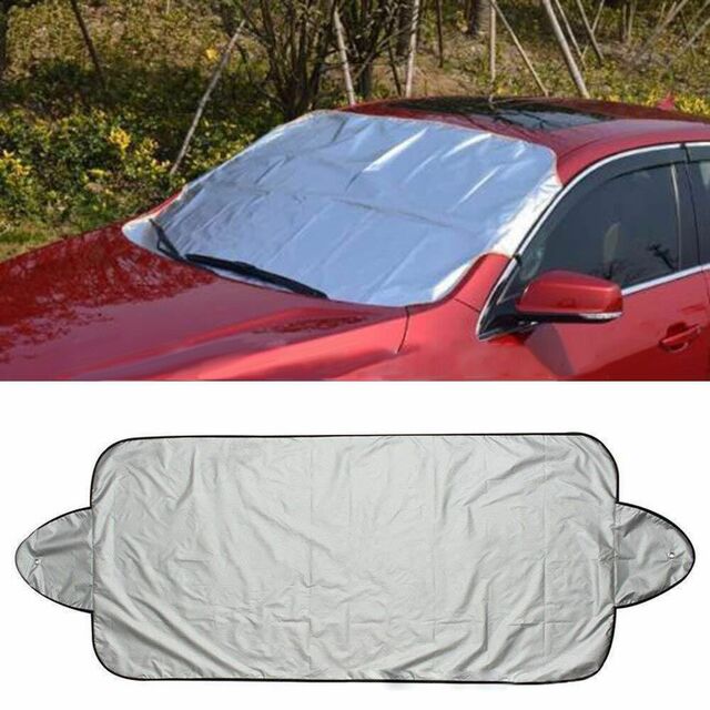 Reversible Car Windshield Protector for Winter Snow & Summer Heat Automotive - Tophatter Daily Deals