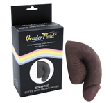 Gender Fluid Equipped Soft Packer 5 Inch Dark Brown Realistic Soft Prosthetic > Gender > Packers - Tophatter Daily Deals