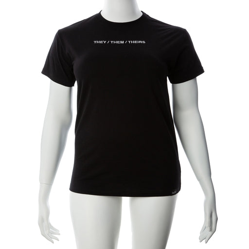 Gender Fluid Pronoun They Tee Shirt XL Black 100% Cotton Embroidered They Them Theirs > Gender > Bodywear - Tophatter Daily Deals