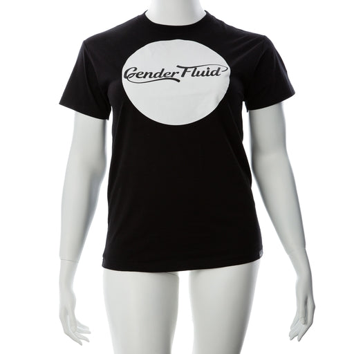 Gender Fluid Logo Tee Small Black 100% Cotton Screen Printed > Gender > Bodywear - Tophatter Daily Deals