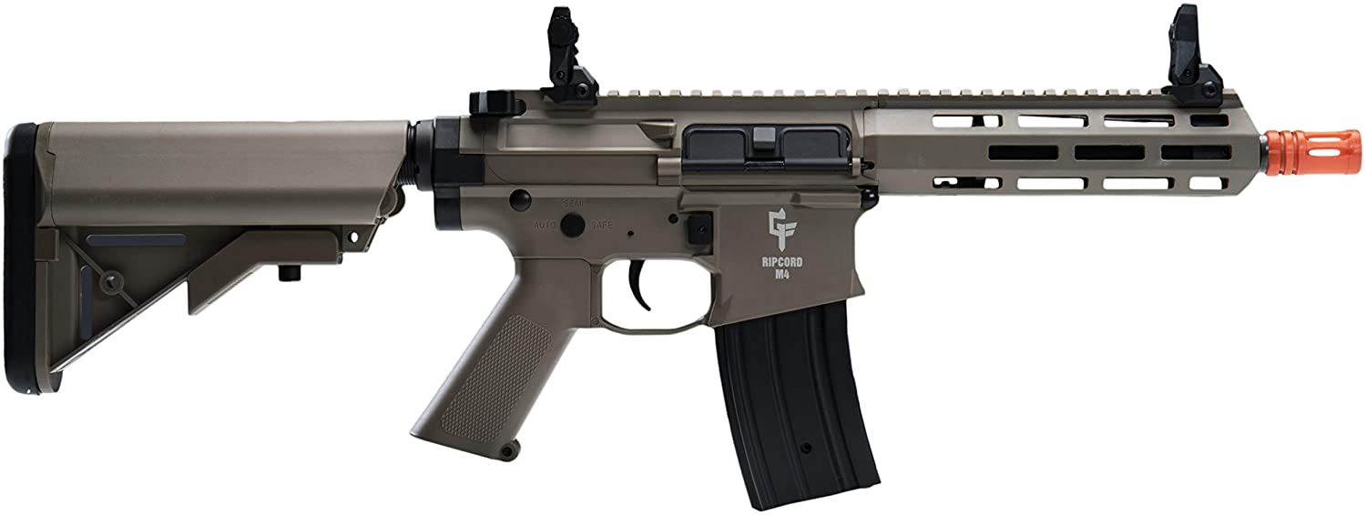 GameFace Ripcord M4 Electric Full/Or Semi Auto Airsoft Rifle With Full Metal Gearbox - Tophatter Daily Deals