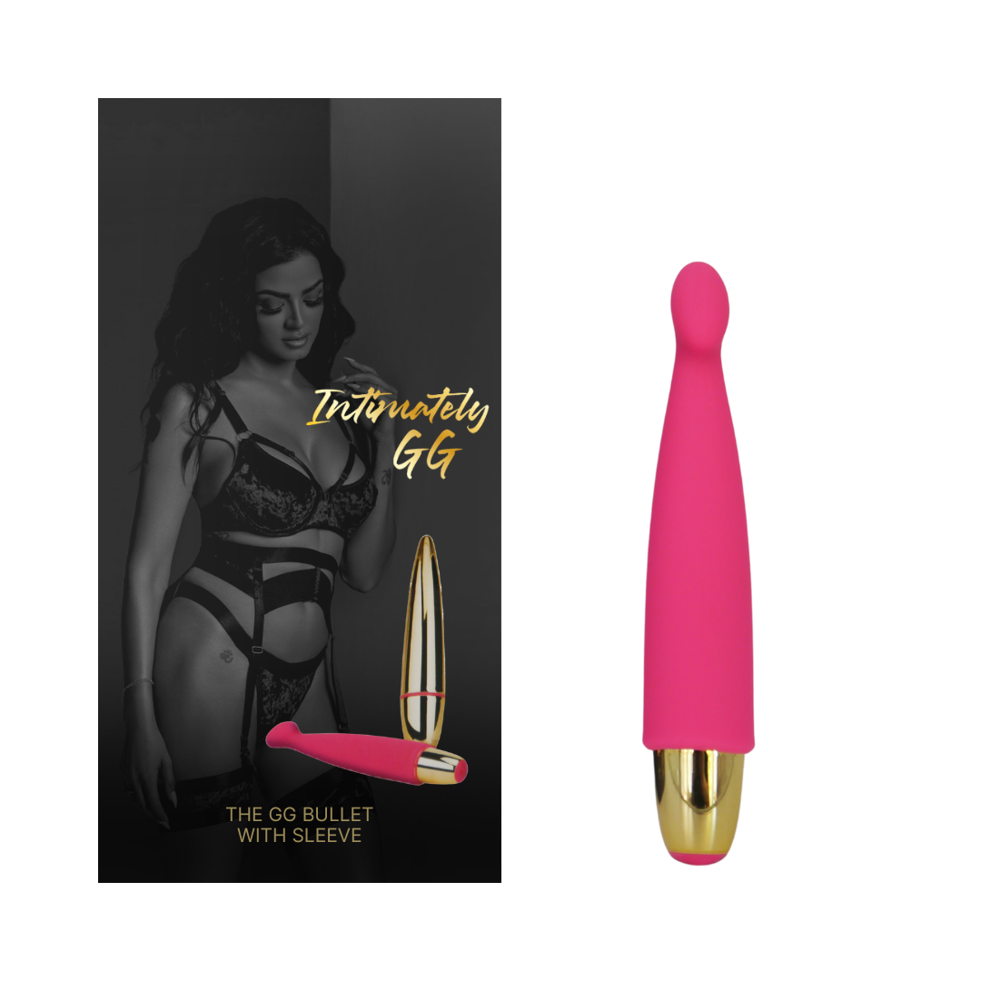 Intimately GG The GG Bullet With Sleeve Vibrator Pink 5.75 Inch Rechargeable > Vibrators > Mini Vibrators - Tophatter Daily Deals
