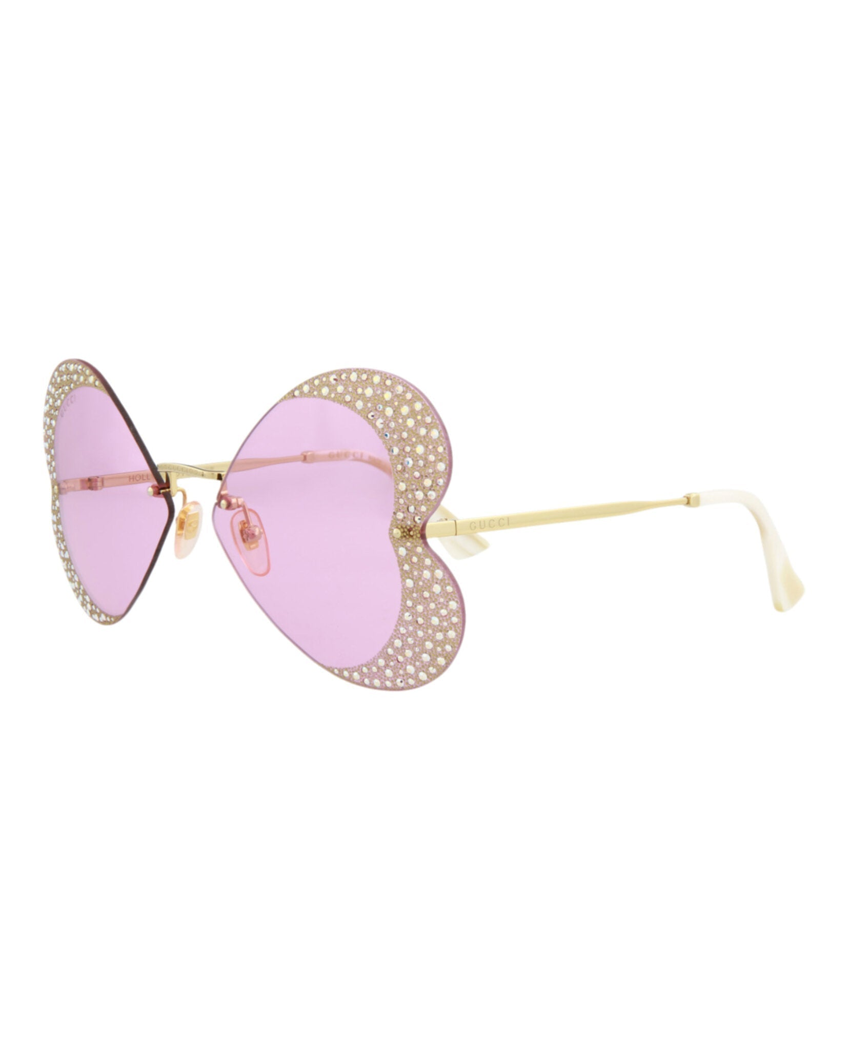 Gucci Cat Eye-Frame Metal Sunglasses Sunglasses - Tophatter Daily Deals