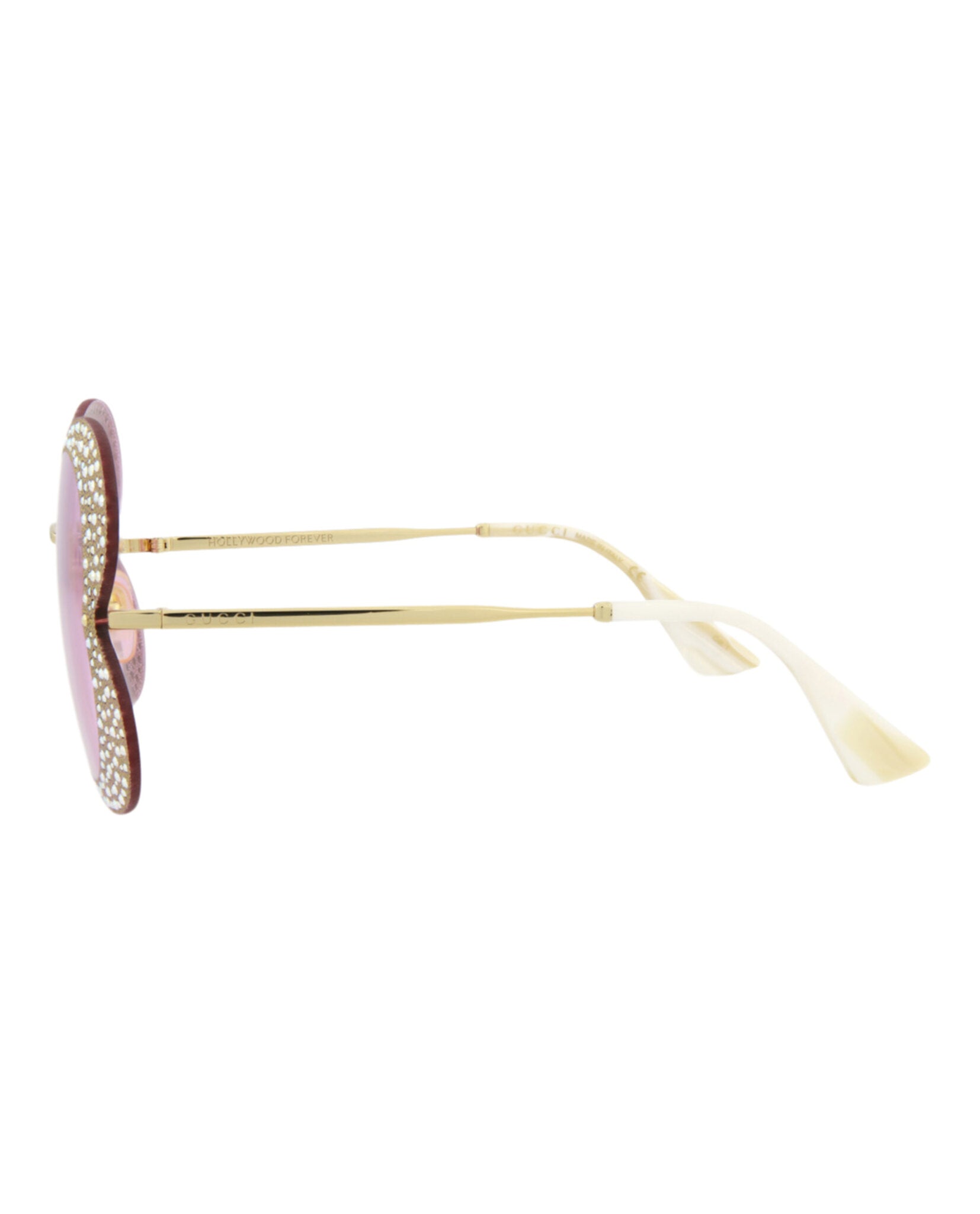 Gucci Cat Eye-Frame Metal Sunglasses Sunglasses - Tophatter Daily Deals