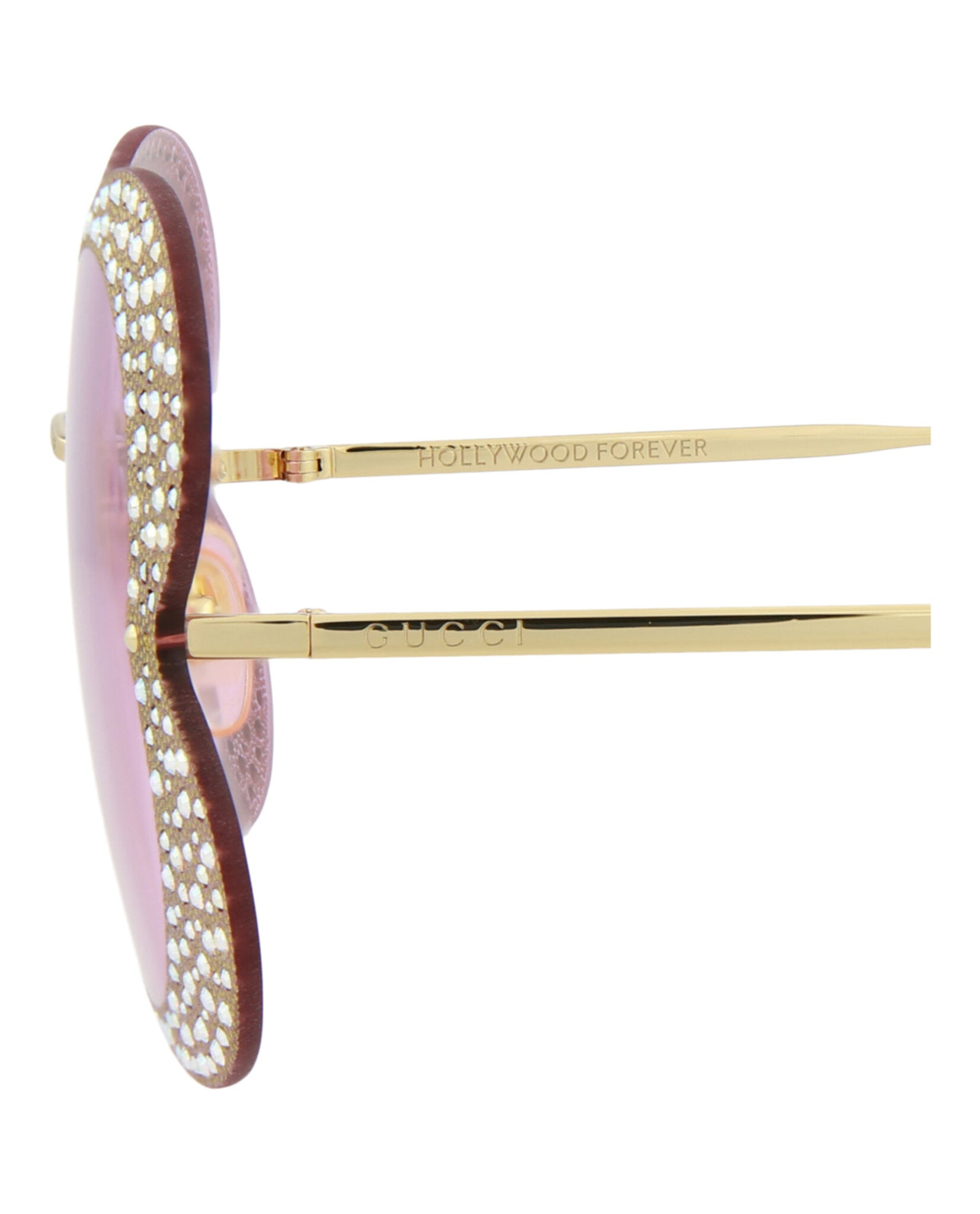 Gucci Cat Eye-Frame Metal Sunglasses Sunglasses - Tophatter Daily Deals