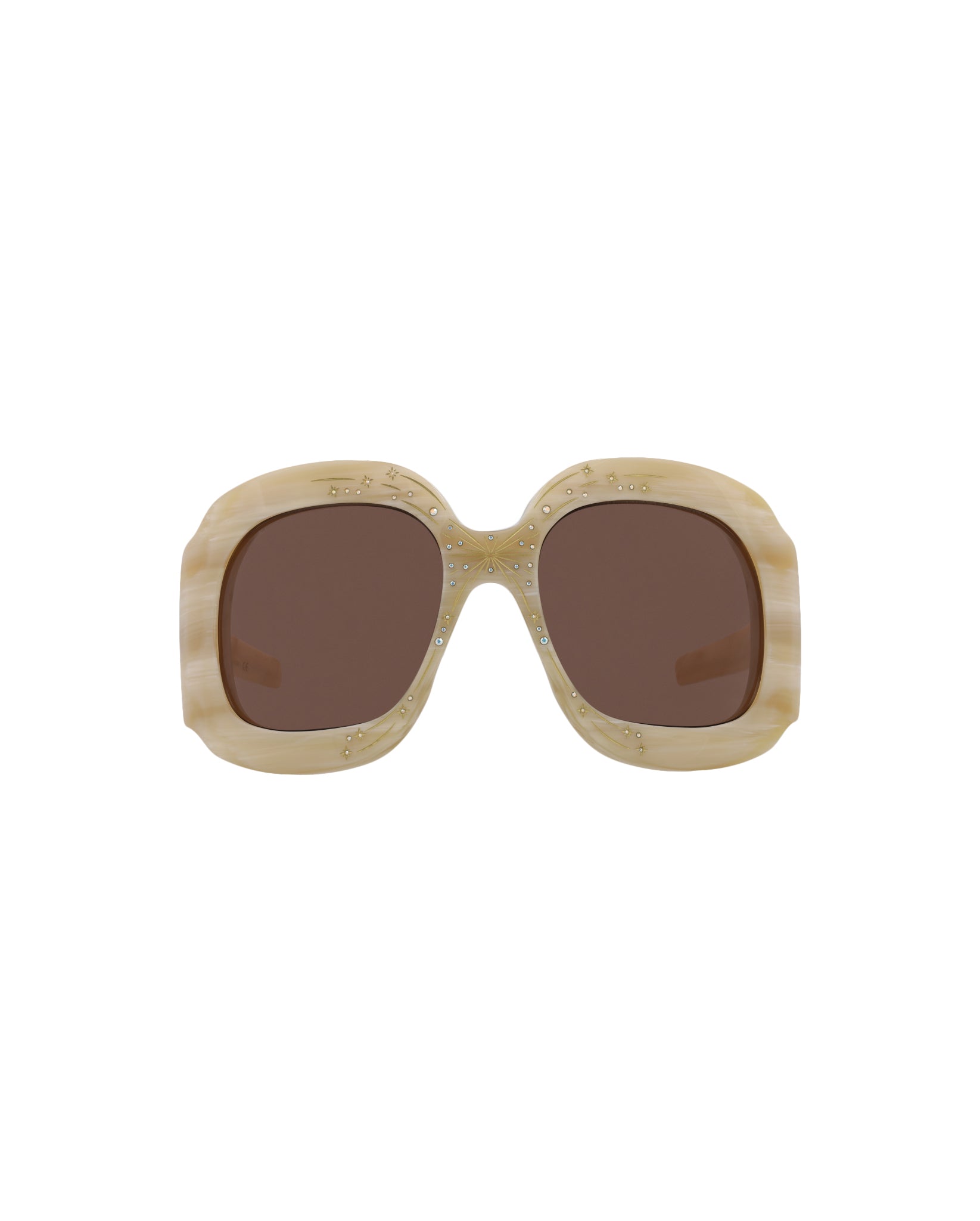 Gucci Shield-Frame Acetate Sunglasses - GG1093S-30012829-003 Cream Sunglasses - Tophatter Daily Deals