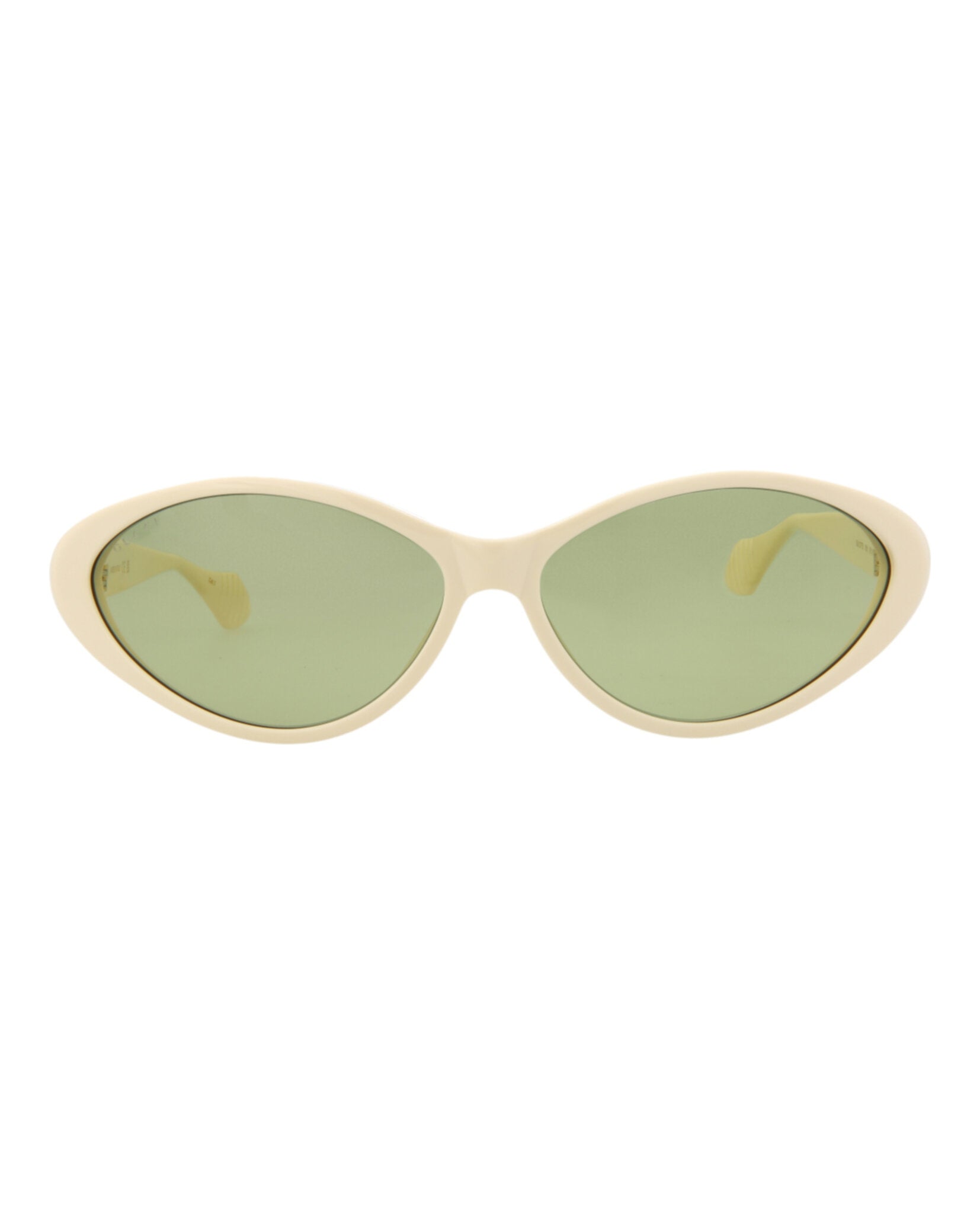 Gucci Round-Frame Recycled Acetate Sunglasses - GG1377S-30014359-001 Cream Sunglasses - Tophatter Daily Deals