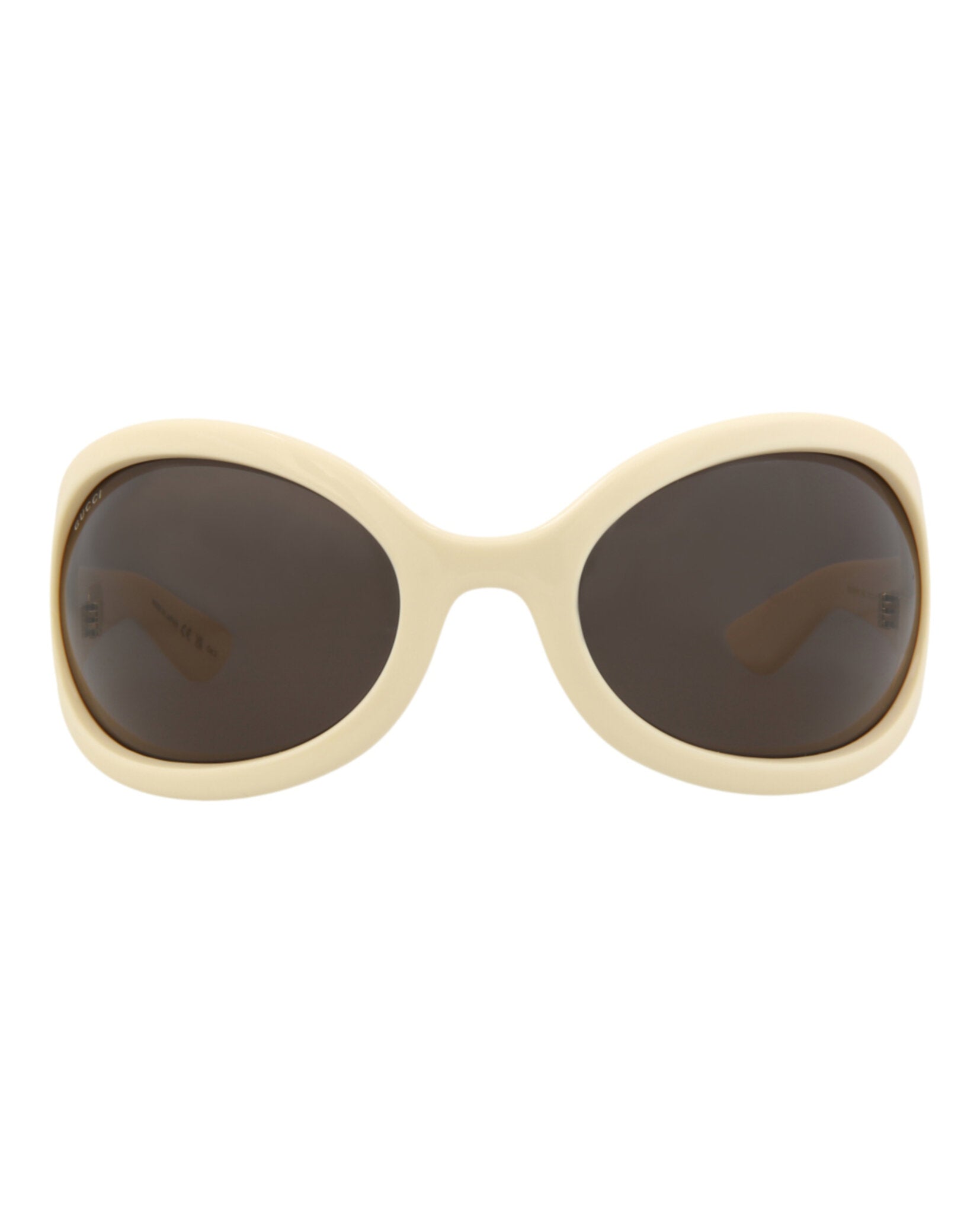 Gucci Shield-Frame Injection Sunglasses - GG1381S-30014360-003 Cream Sunglasses - Tophatter Daily Deals
