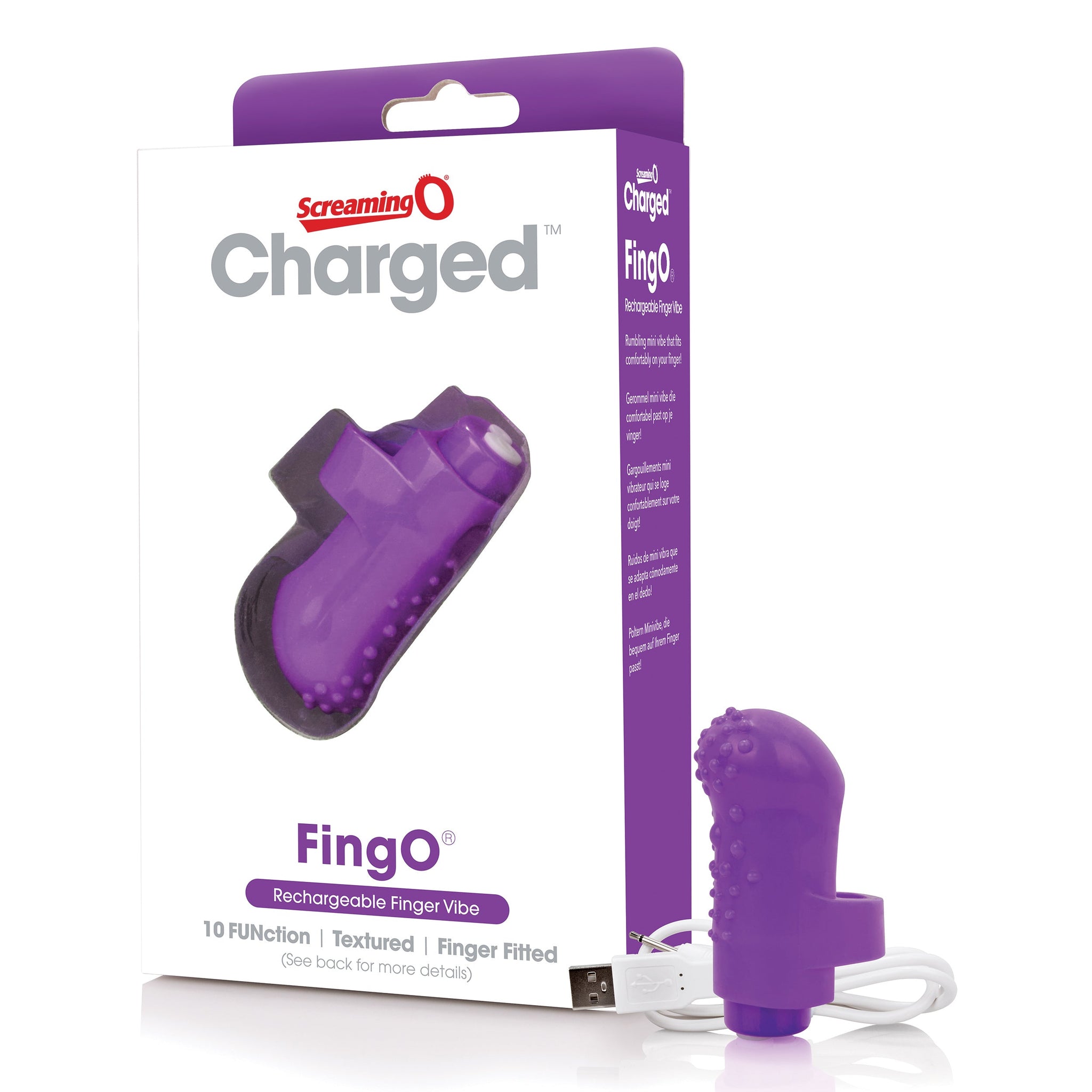 Charged Fing O – Rechargeable Mini Finger Vibrator with Vooom Technology > Vibrators > Finger Vibrators - Tophatter Daily Deals