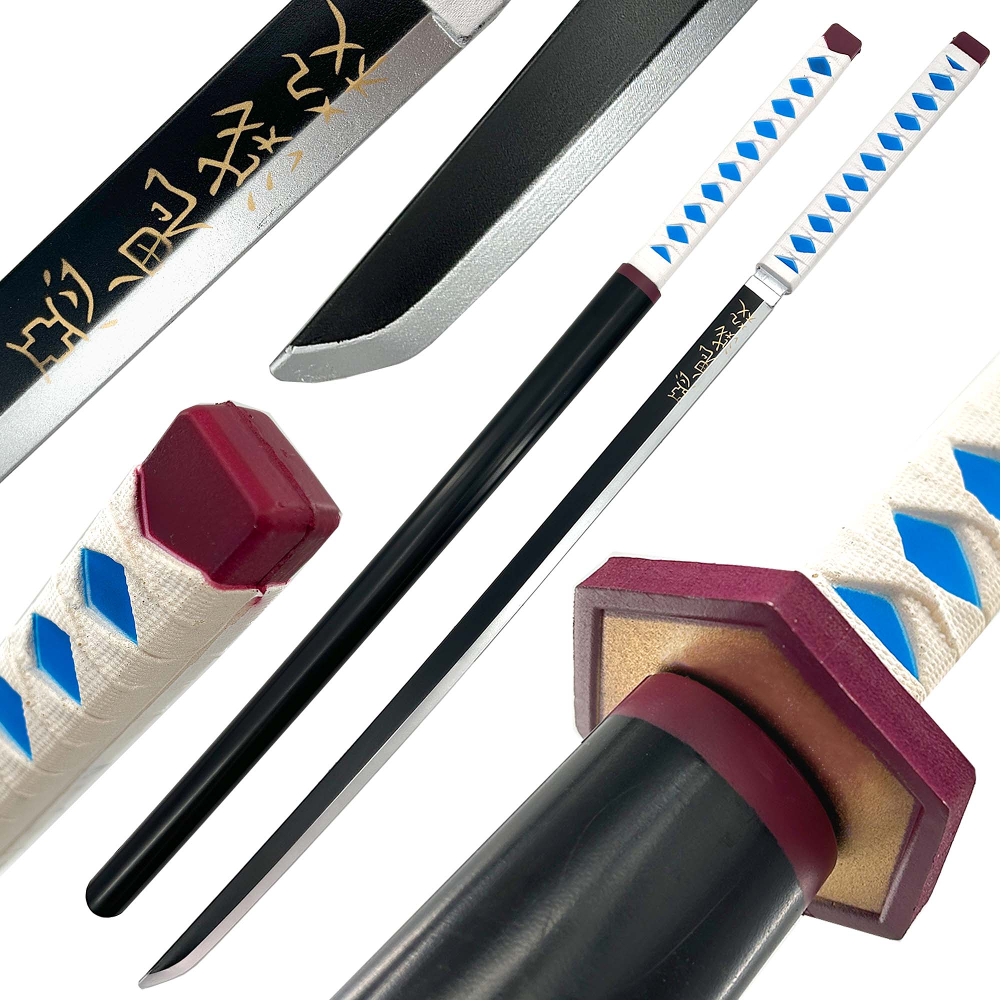 Giyu Tomioka Demon Slayer Foam Katana Sword With Scabbard Swords - Tophatter Daily Deals