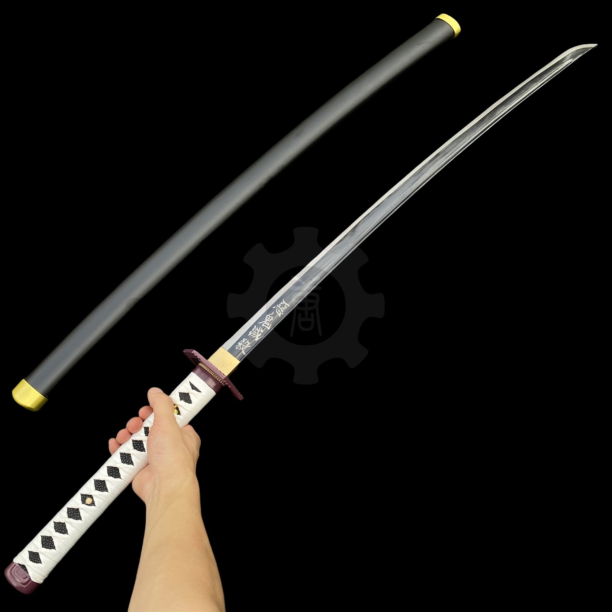 Giyu Nichrin Sword Katana 1045 Carbon Steel Version - Tophatter Daily Deals