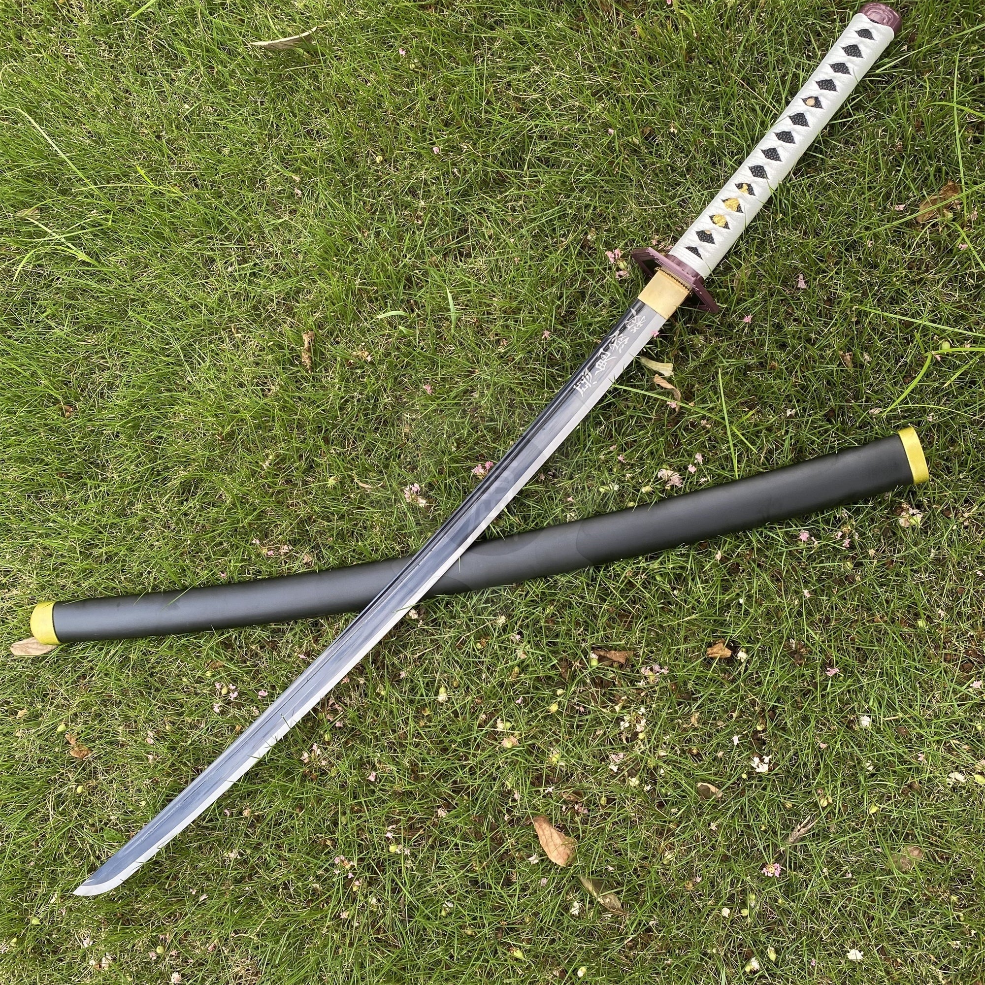 Giyu Nichrin Sword Katana 1045 Carbon Steel Version - Tophatter Daily Deals