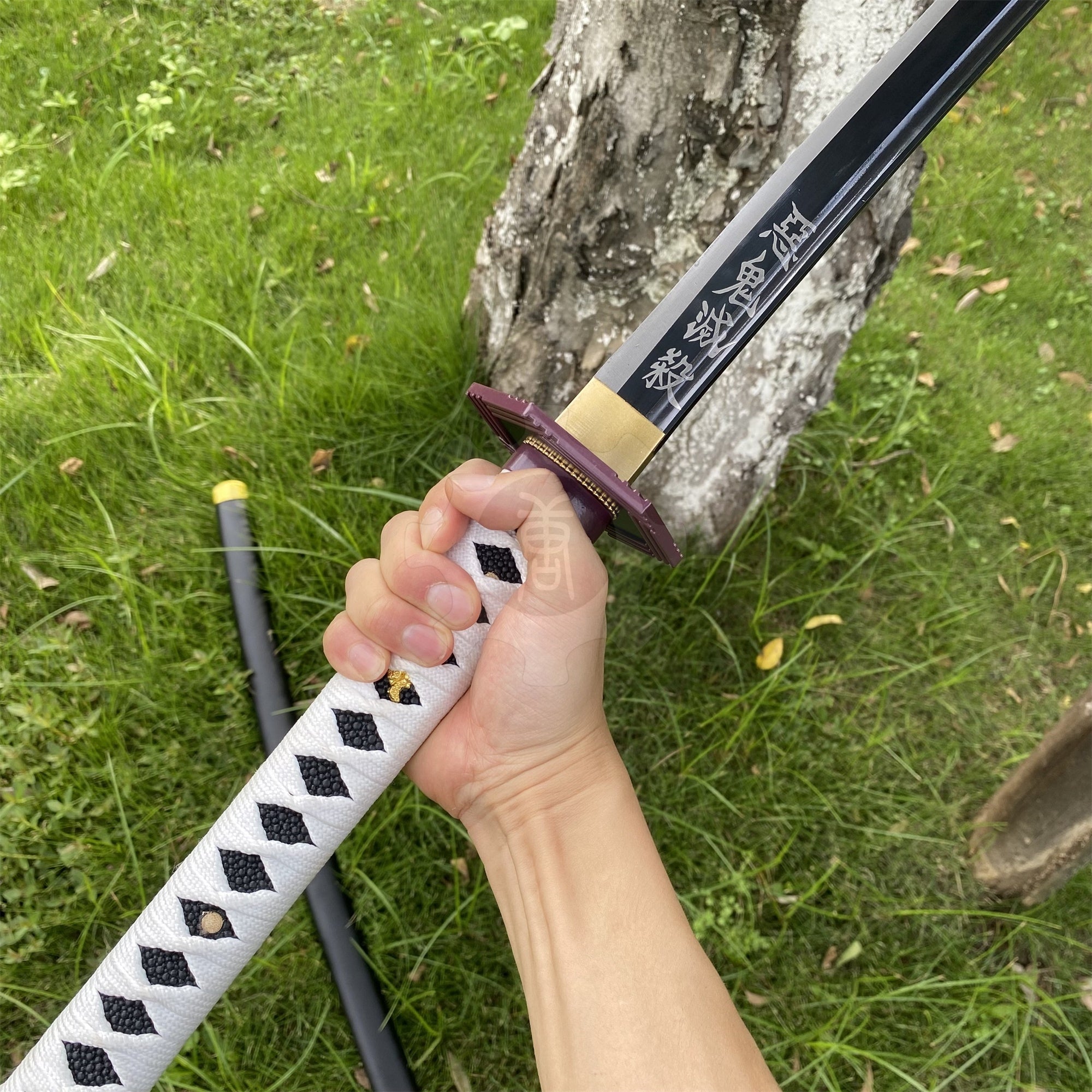 Giyu Nichrin Sword Katana 1045 Carbon Steel Version - Tophatter Daily Deals