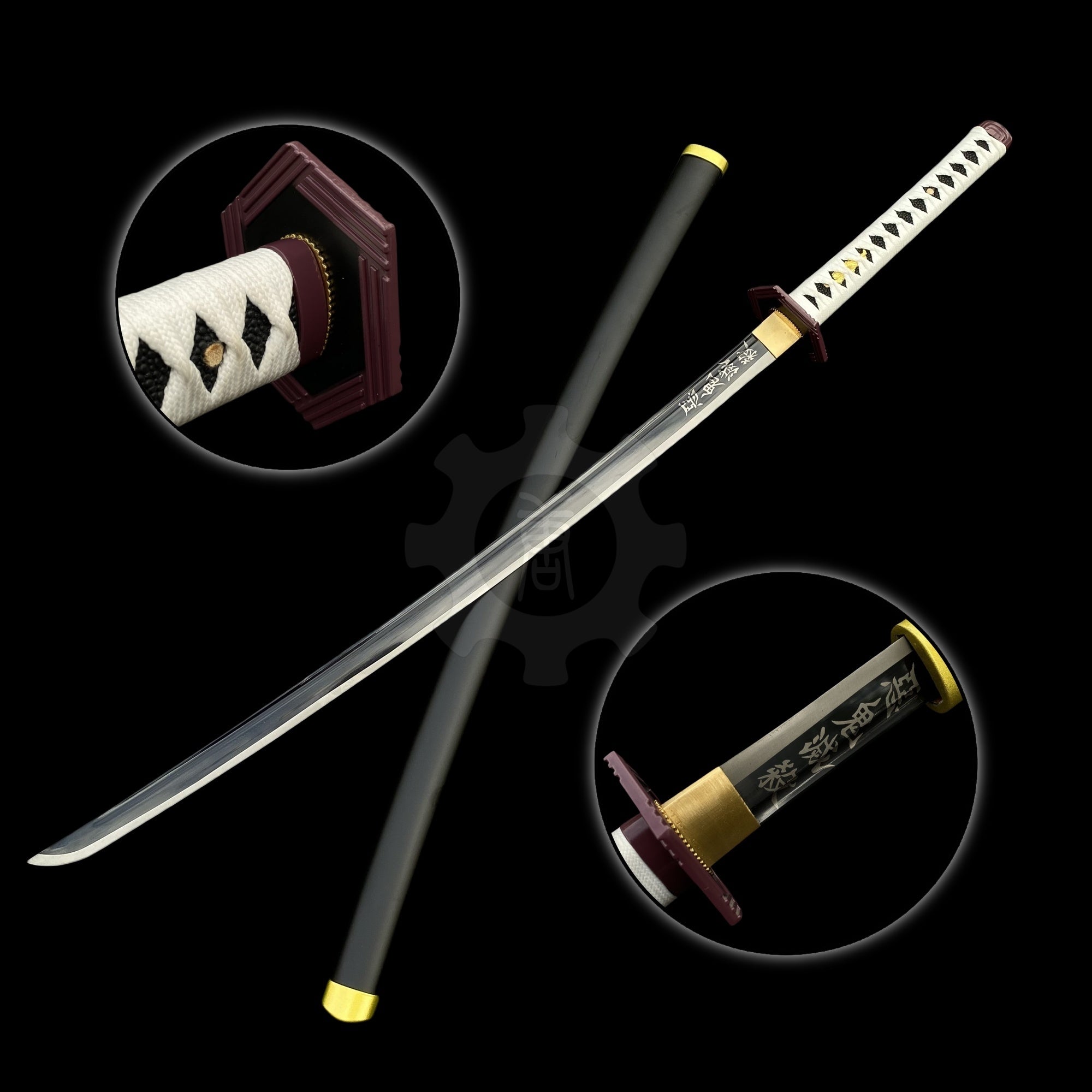 Giyu Nichrin Sword Katana 1045 Carbon Steel Version - Tophatter Daily Deals