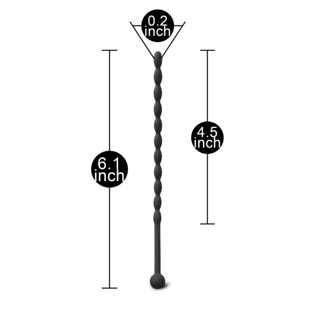 Silicone Beaded Penis Sound Plug – 6 Inch Flexible Penis Plug > Sex Toys For Men > Sounding Rods - Tophatter Daily Deals